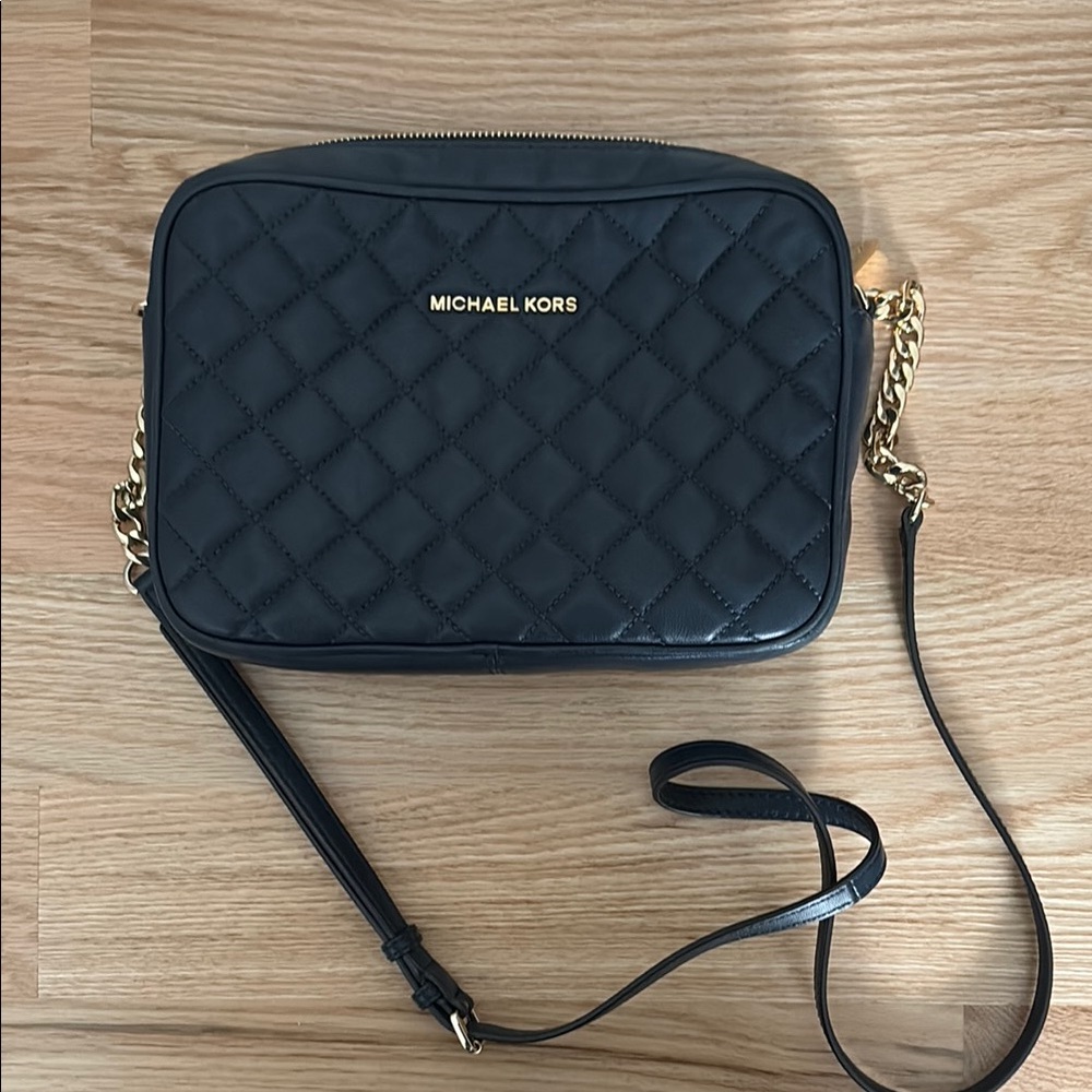 Michael Kors navy blue Quilted Crossbody Bag